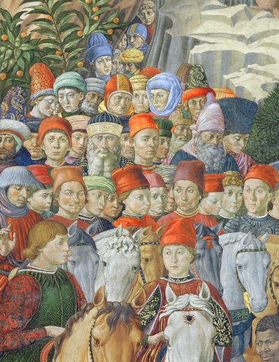 La Procession des Mages (détail) - Benozzo di Lese di Sandro Gozzoli